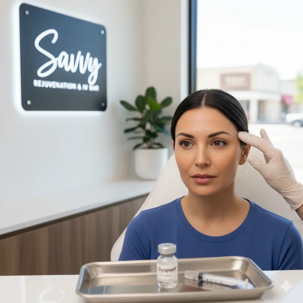 Dysport units for forehead wrinkles